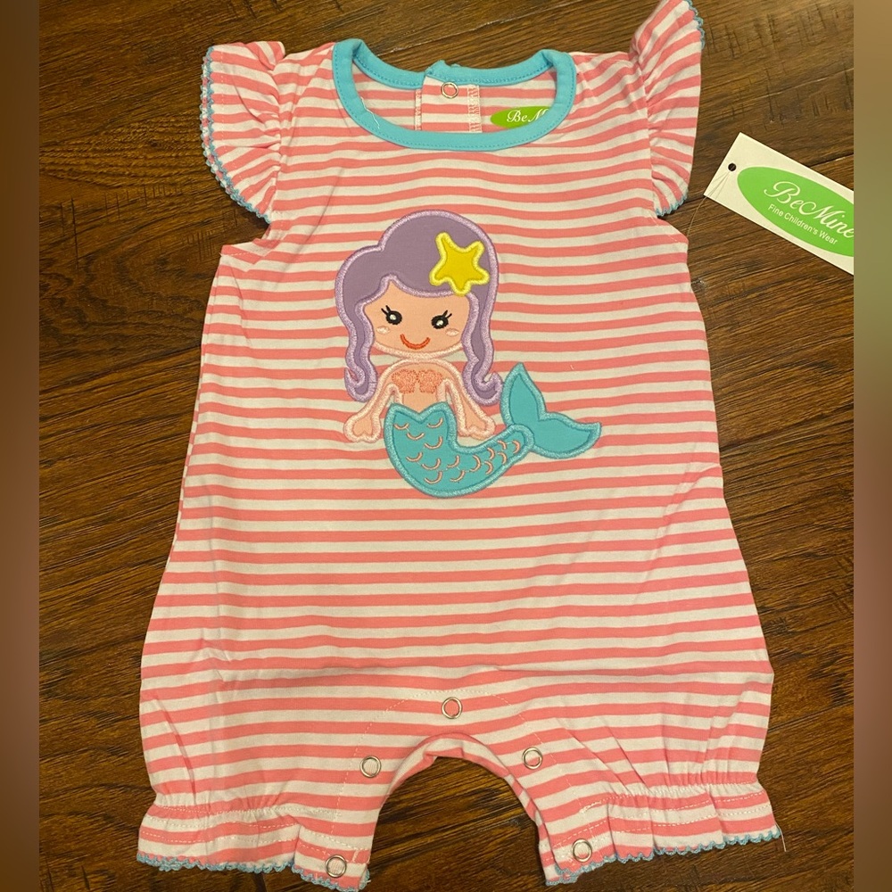 Be Mine Mermaid Romper